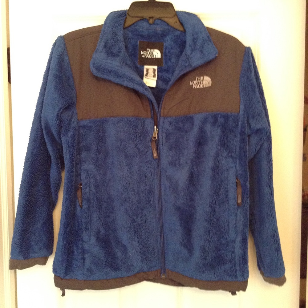 Blue North Face Fur Fleece Jacket